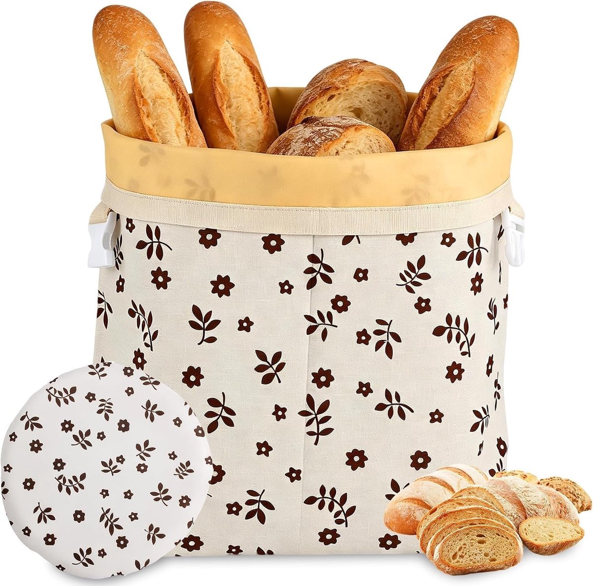 32 x 43 cm, herbruikbare zakken van bijenwas, met een stuk stof voor het afdekken van gistingslakom, broodzakken voor het vers houden van brood en zelfgemaakt gebak