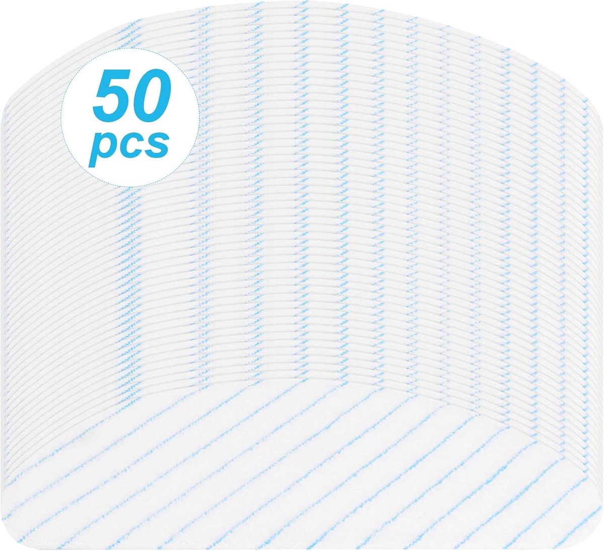 50 stuks doekjes voor Ecovacs Deebot T8 AIVI T8 Max N8 Pro N8 Pro+ T9 T9+ robotstofzuiger - hoogwaardige dweilpads als reserveonderdelen