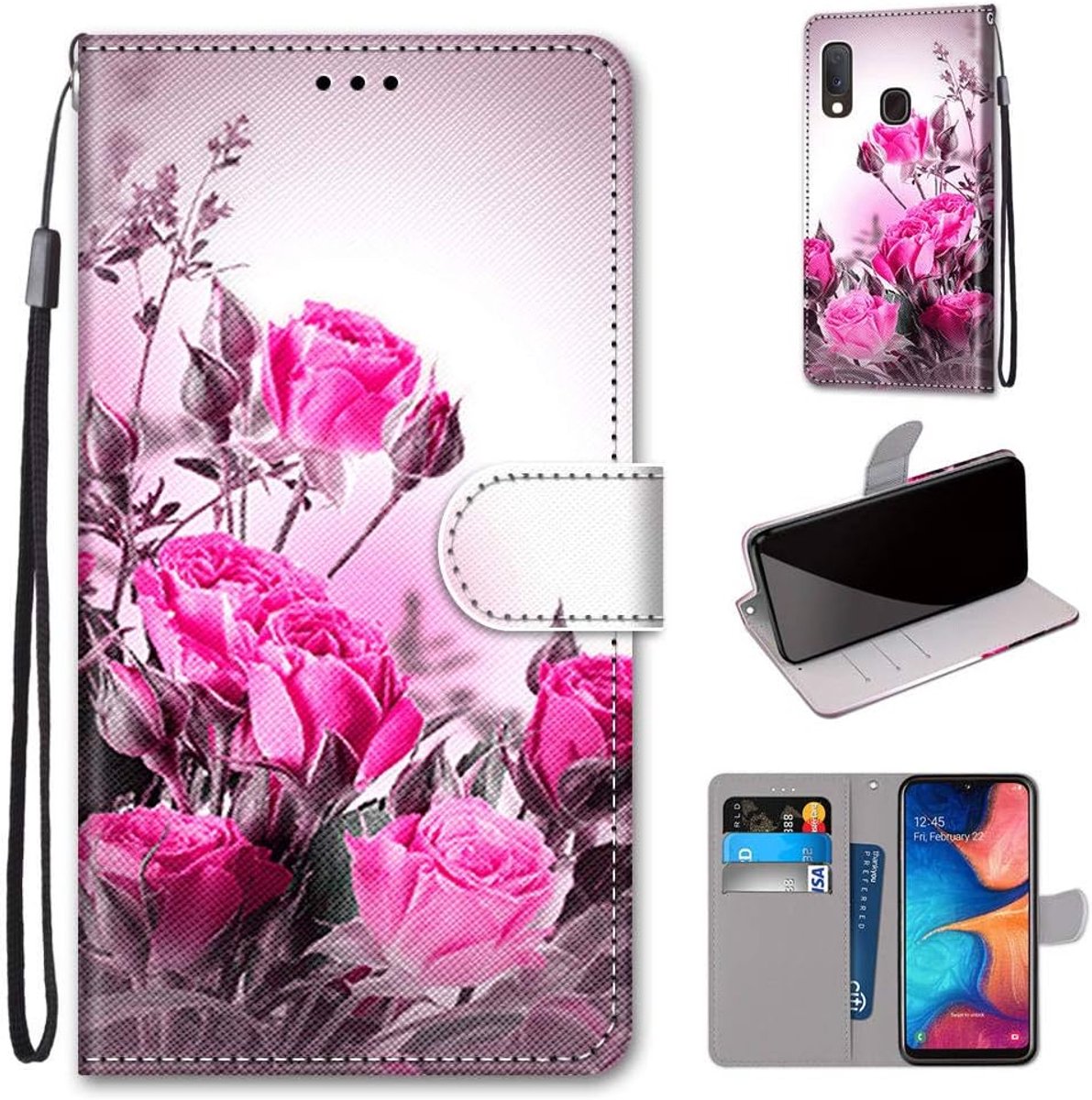 Portemonnee Telefoonhoes voor Samsung Galaxy A20e