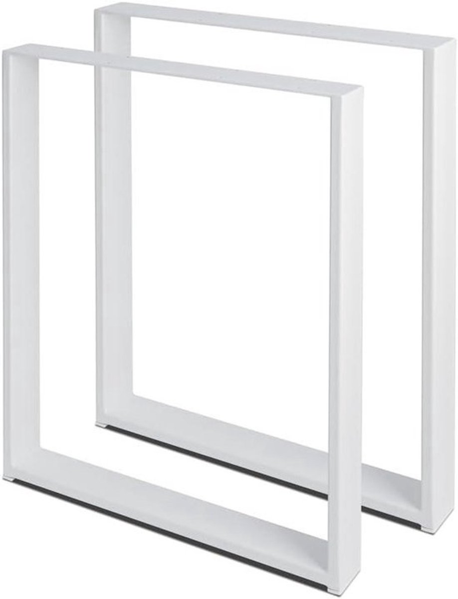 Tafelpoten Set - Meubelonderstel - DIY Project - Hoge Belasting - 50x100 cm - Wit