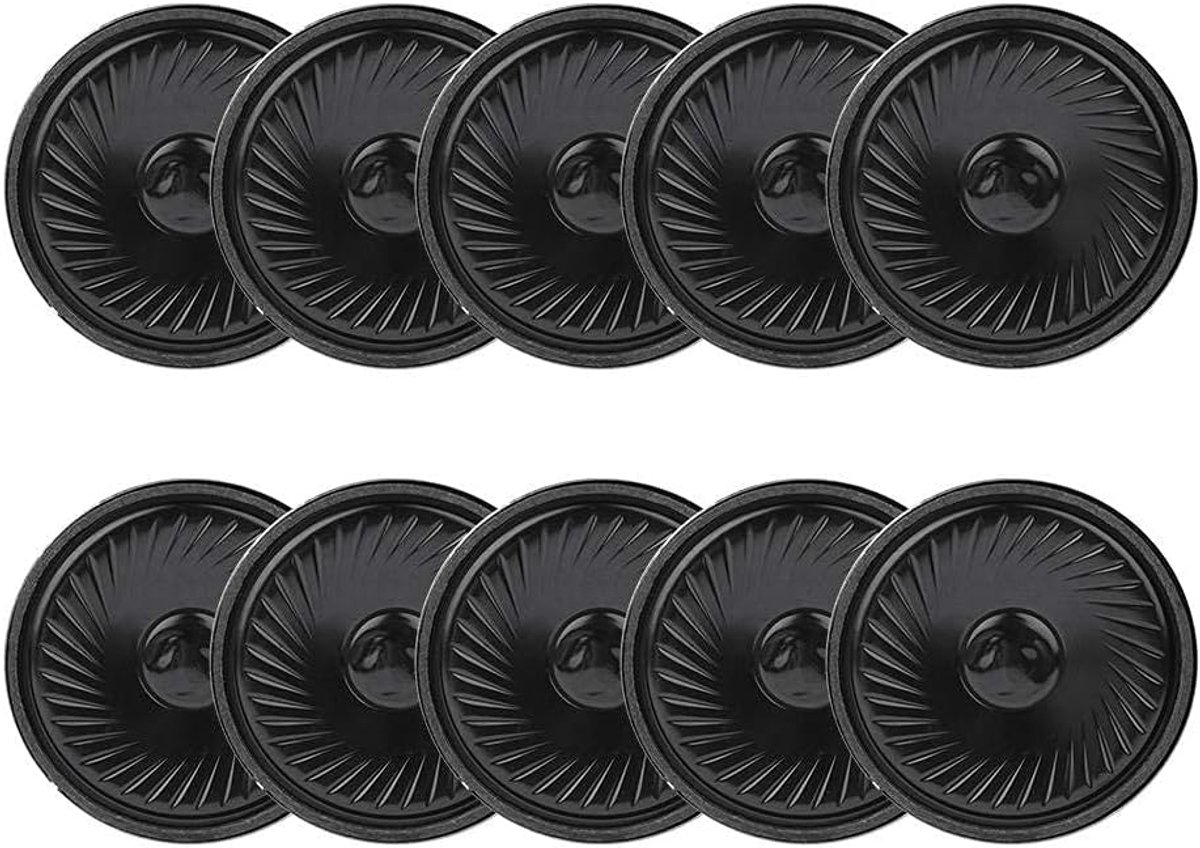 10 stuks 8 Ohm 8Ω 50 mm audioluidsprekers, hoorn 50 mm luidsprekers, reserveonderdelen voor elektronisch speelgoed met deurbel