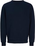 Donkerblauw Jack & Jones sweatshirt met ronde hals, lange mouwen en boorden in regular fit.