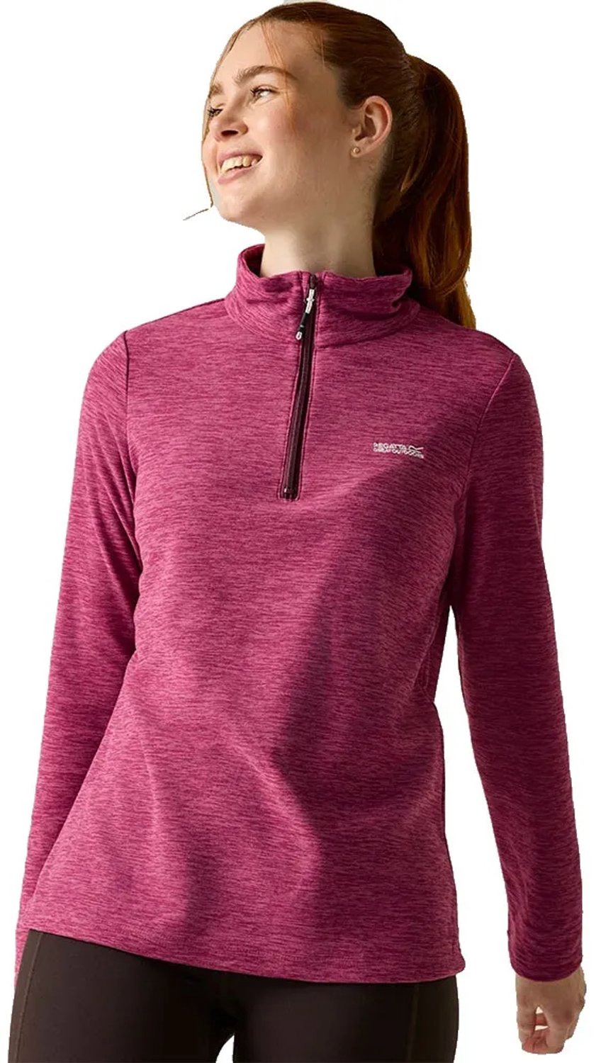 Regatta Sweethart Marl Fleece Met Halve Rits Vrouw Paars
