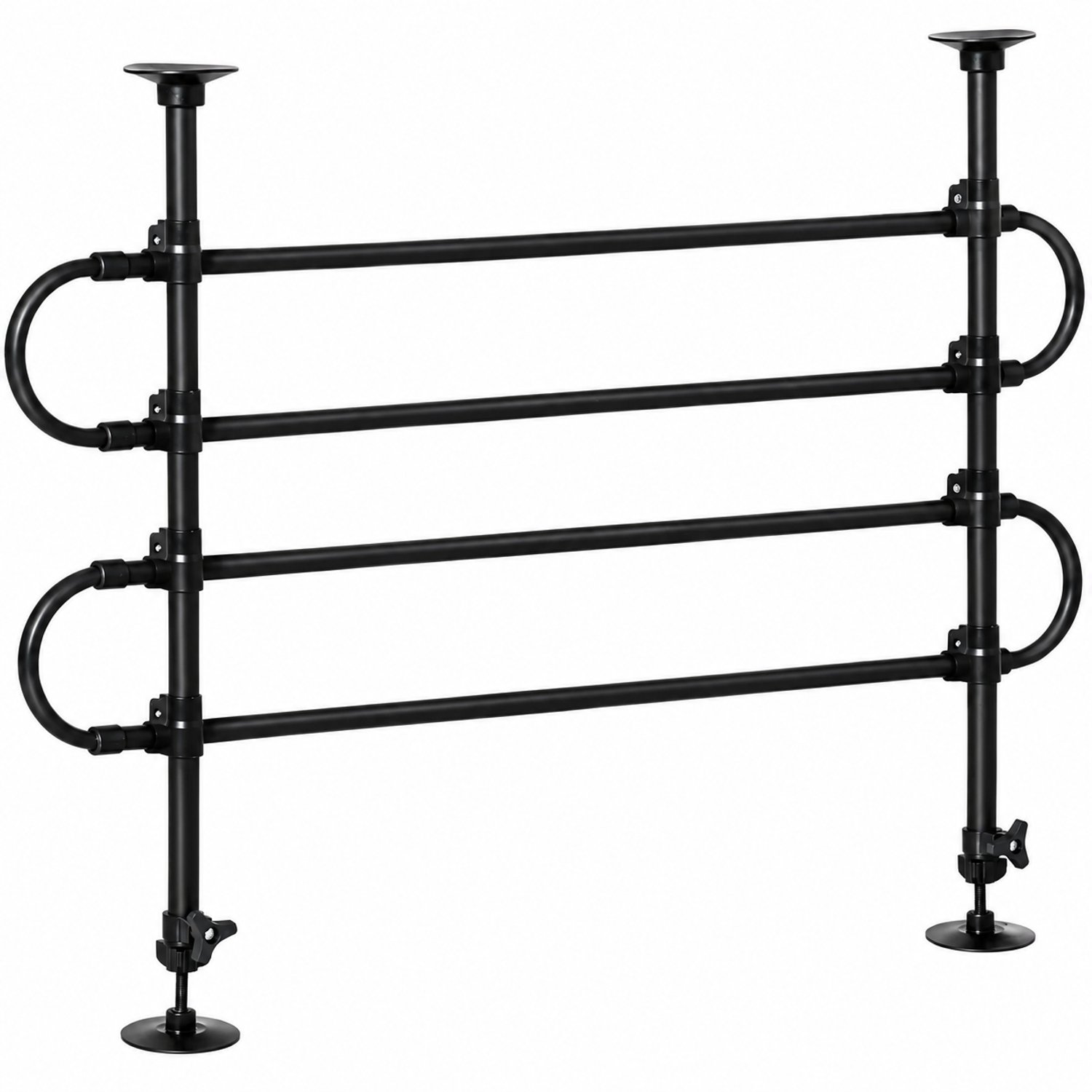 Kymmi Hondenrek auto - Scheidingswand honden - Verstelbaar - Verschillende auto's - Breedte 87-135cm - Hoogte 60-105cm - Zwart
