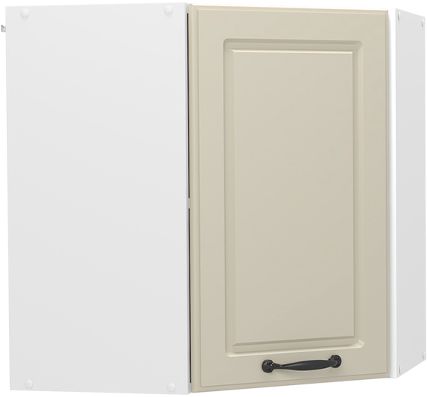 Vicco Hoek hangkast R-Line, Zand landelijk/Wit, 57 cm