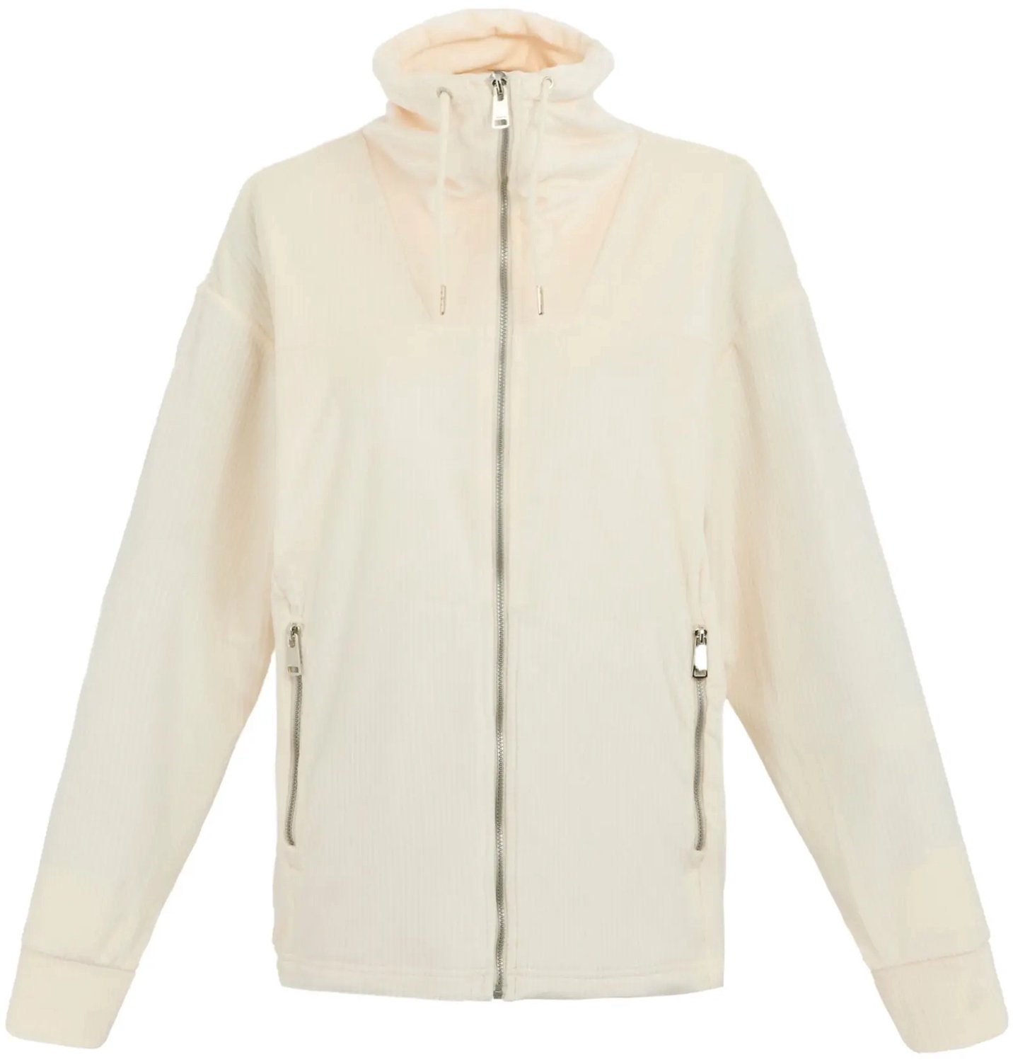 Vrouwelijke velours full zip polaire Regatta Jessalyn Light Vanilla
