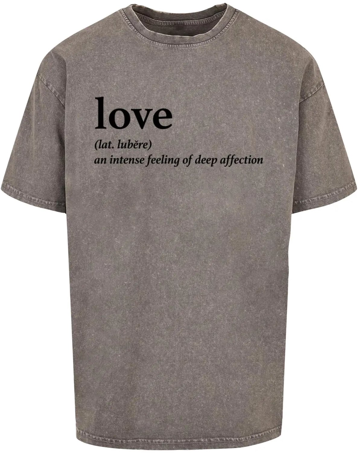 Oversized T-shirt Dik Gewassen Mister Tee Love Definition Asfalt