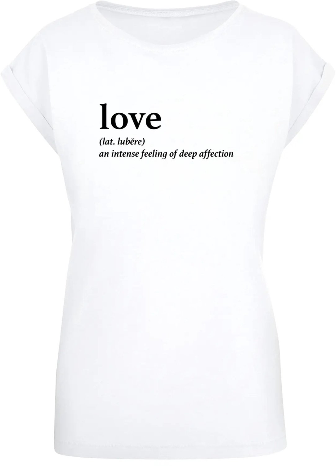 T-shirt dames Mister Tee Love Definition Wit