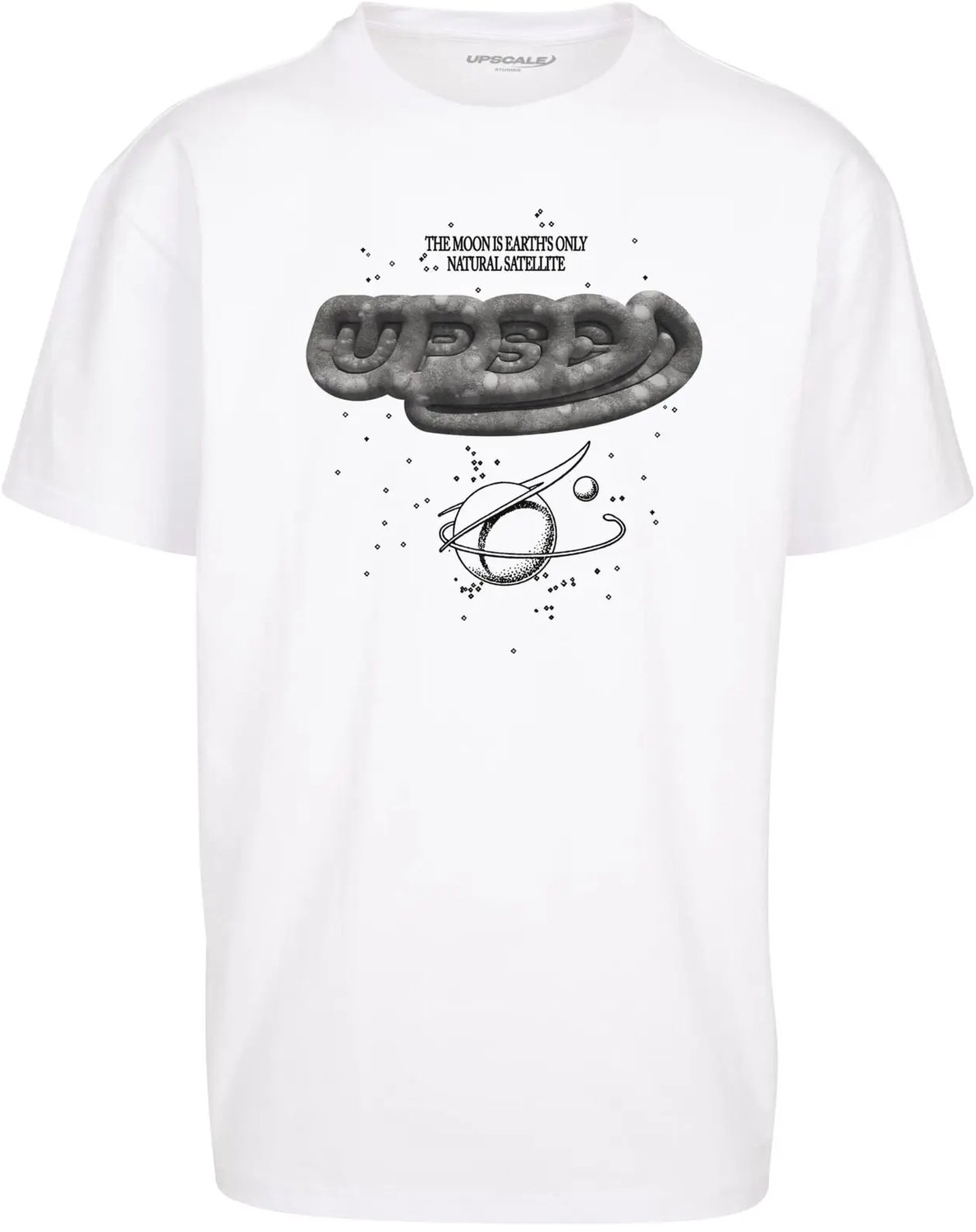 Oversized T-shirt Mister Tee Nasa Moon Wit