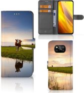 Smartphone Hoesje Xiaomi Poco X3 | Poco X3 Pro Flip Case Koe