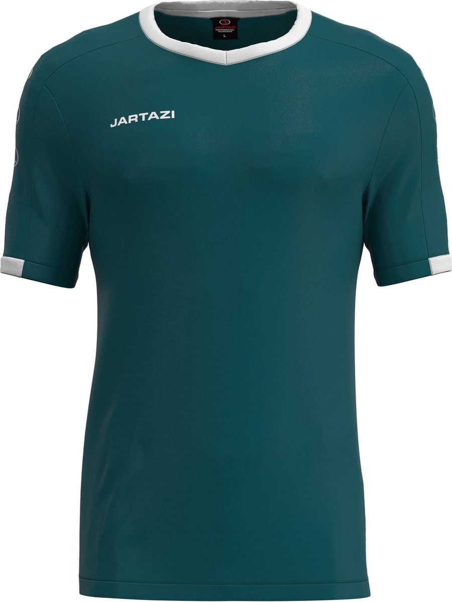 Jartazi Sportshirt Roma Junior Polyester Groen/wit Maat 158/164