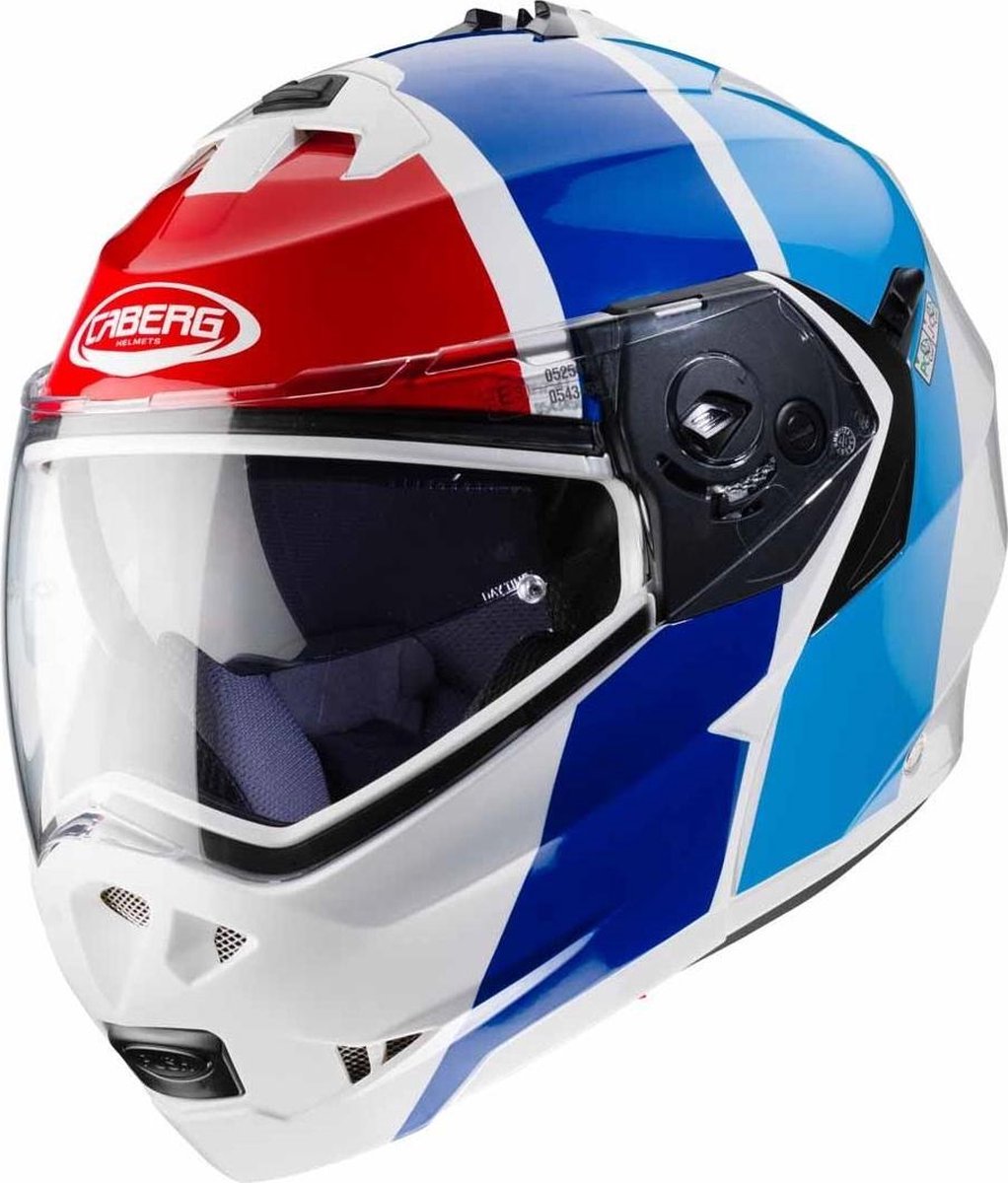 Caberg Duke Impact - Wit / Blauw | bol.com