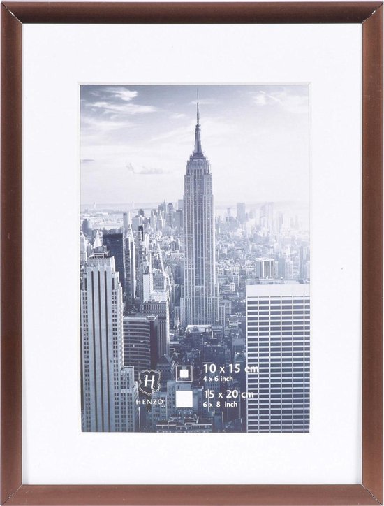 Fotolijst - Henzo - Manhattan - Fotomaat 15x20 cm - Brons
