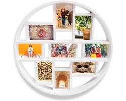 Fotolijst - Henzo - Discus Gallery - Collagelijst voor 9 foto's - Fotomaat 10x15 cm - Wit