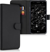 kwmobile telefoonhoesje voor LG X power 3 - Hoesje met pasjeshouder in zwart - Wallet case