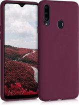 kwmobile telefoonhoesje voor Samsung Galaxy A20s - Hoesje voor smartphone - Back cover in bordeaux-violet