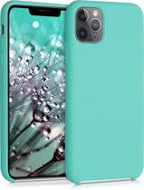 kwmobile telefoonhoesje voor Apple iPhone 11 Pro Max - Hoesje met siliconen coating - Smartphone case in turquoise