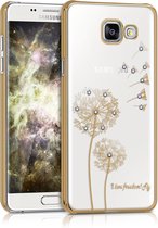kwmobile hoesje voor Samsung Galaxy A5 (2016) - backcover voor smartphone - I Love Freedom design - goud / transparant
