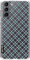 Casetastic Samsung Galaxy S21 4G/5G Hoesje - Softcover Hoesje met Design - Clover Print