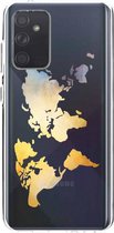 Casetastic Samsung Galaxy A72 (2021) 5G / Galaxy A72 (2021) 4G Hoesje - Softcover Hoesje met Design - Brilliant World Print