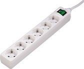 Hama Distribution Panel 6 Sockets With Switch White 3.0 M