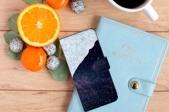 Etuis Portefeuille Compatible avec Cuir Flip Cover Fermeture magnétique pour OPPO Reno 4 Pro 5G Coque Espace Mer