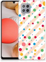 Telefoon Hoesje Geschikt voor Samsung Galaxy A42 Leuk TPU Back Cover Dots