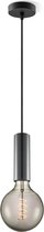 Home Sweet Home hanglamp zwart Saga Spiraal - hanglamp inclusief LED lamp G125 - dimbaar - pendel lengte 100 cm - inclusief E27 LED lamp - rook