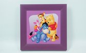 Disney Schilderij Familie de Poeh knuffelt 30 CM X 30 CM