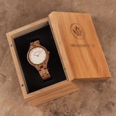 De officiële WoodWatch | Nordic Rose | Houten horloge dames