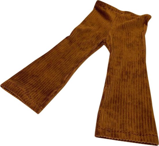 Pantalon Filles tinymoon Rib – modèle évasé – Marron – Taille 74/80