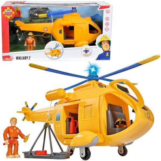 botsing Beangstigend Rondsel Brandweerman Sam Helicopter Wallaby - Speelfigurenset - vanaf 3 jaar |  bol.com