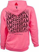 Amsterdam Originals Hoodie Pink maat Medium Amsterdam Liesdelsluis