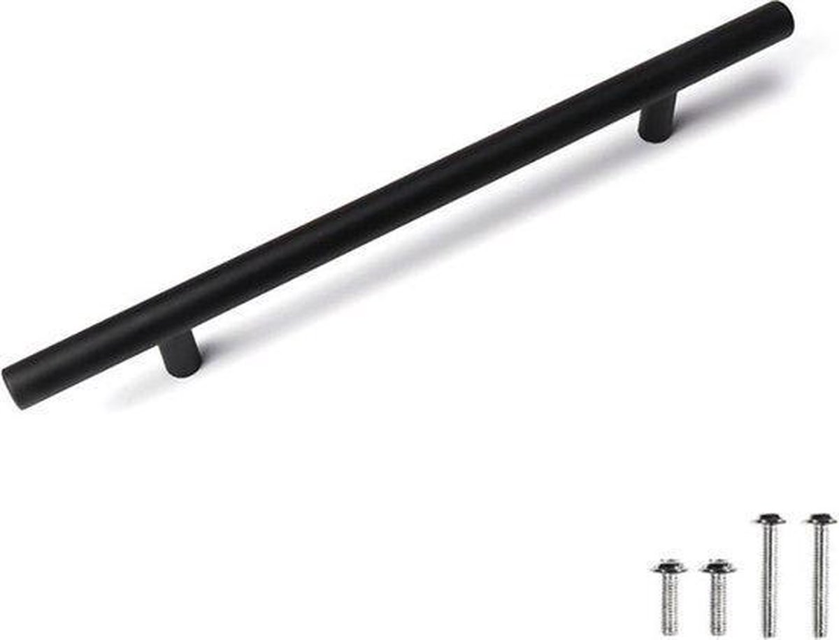 Handgreep Zwart Rond - 128mm Hartafstand - Handvat voor Kast ...