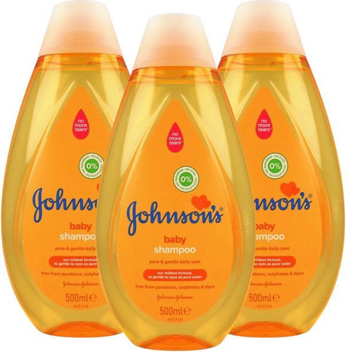 Goedkoopste Johnson's Baby Shampoo Newpack 3 x 500ml- Voordeelverpakking