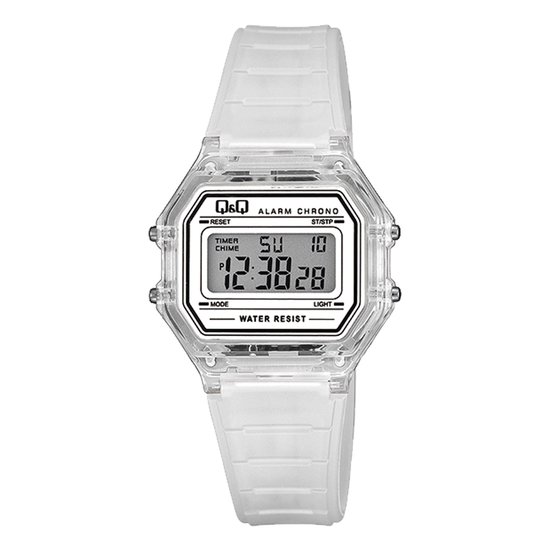 Q&Q retro horloge met een kunststof band