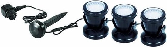 AquaKing LED-36-3 [203] vijververlichting 3x 2.5w - Led Lampen - Led - Led Lights - Led Lamp - Led Verlichting - Ledlamp - Led Light - Ledverlichting - Led Lampjes - Ledlamp met Bewegingssensor - Led Lights - Sensor Lamp Buiten - Sensor Lamp