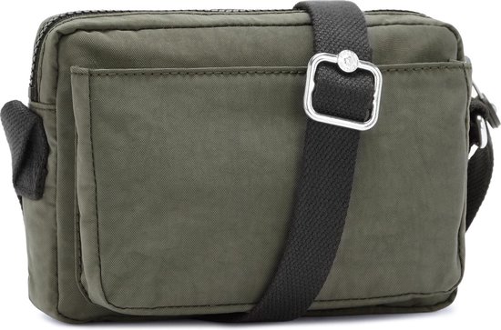 kipling Sac à épaule bandoulière Basic Abanu Crossbody Green Moss Vert