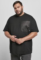 Urban Classics Heren Tshirt -L- Oversized Big Pocket Zwart