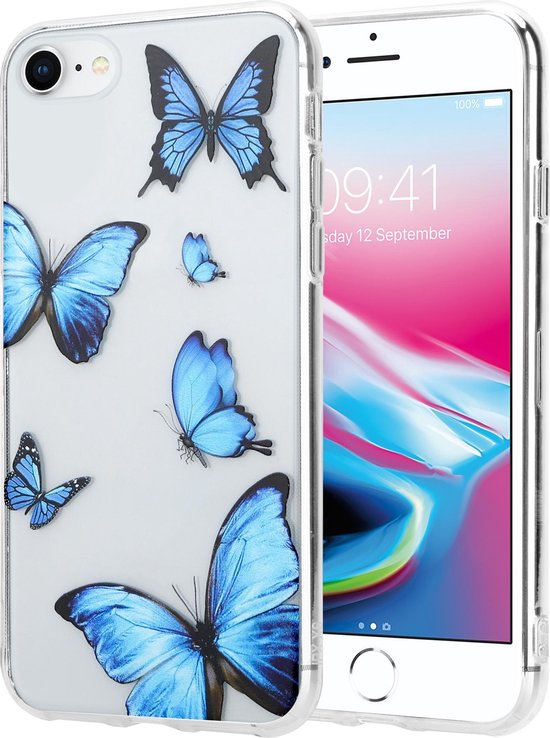 ShieldCase adapté pour Apple iPhone SE 2020 / SE 2022cas avec papillons |  bol.com