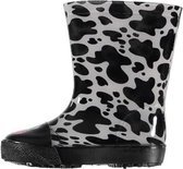 Xq Footwear Regenlaarzen Junior Rubber Zwart/wit Maat 28