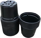 Pot d'élevage noir - Ø12cm, hauteur 9cm (25 pièces)