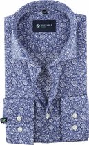 Suitable Respect Overhemd Print Navy - maat 43