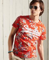 Superdry Vintage Label AOP Heren T-shirt - Maat L