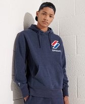 Superdry Heren Trui Sportstyle hoodie met appliqué