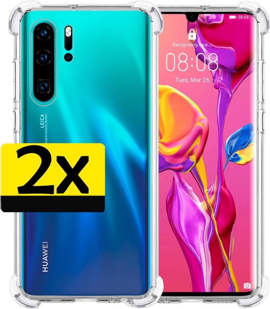 Huawei P30 Case Pro transparent antichocs - Huawei P30 Case Pro - Huawei P30 Pro couvercle transparent - 2 Pièces