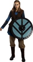 FUNIDELIA Lagertha Kostuum - Vikings voor vrouwen - Maat: M - Bruin