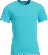 WE Fashion Meisjes slim fit T-shirt met ribstructuur