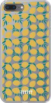 6F hoesje - geschikt voor iPhone 7 Plus -  Transparant TPU Case - Lemons #ffffff