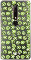 Nokia X6 (2018) Hoesje Transparant TPU Case - Kiwi's #ffffff